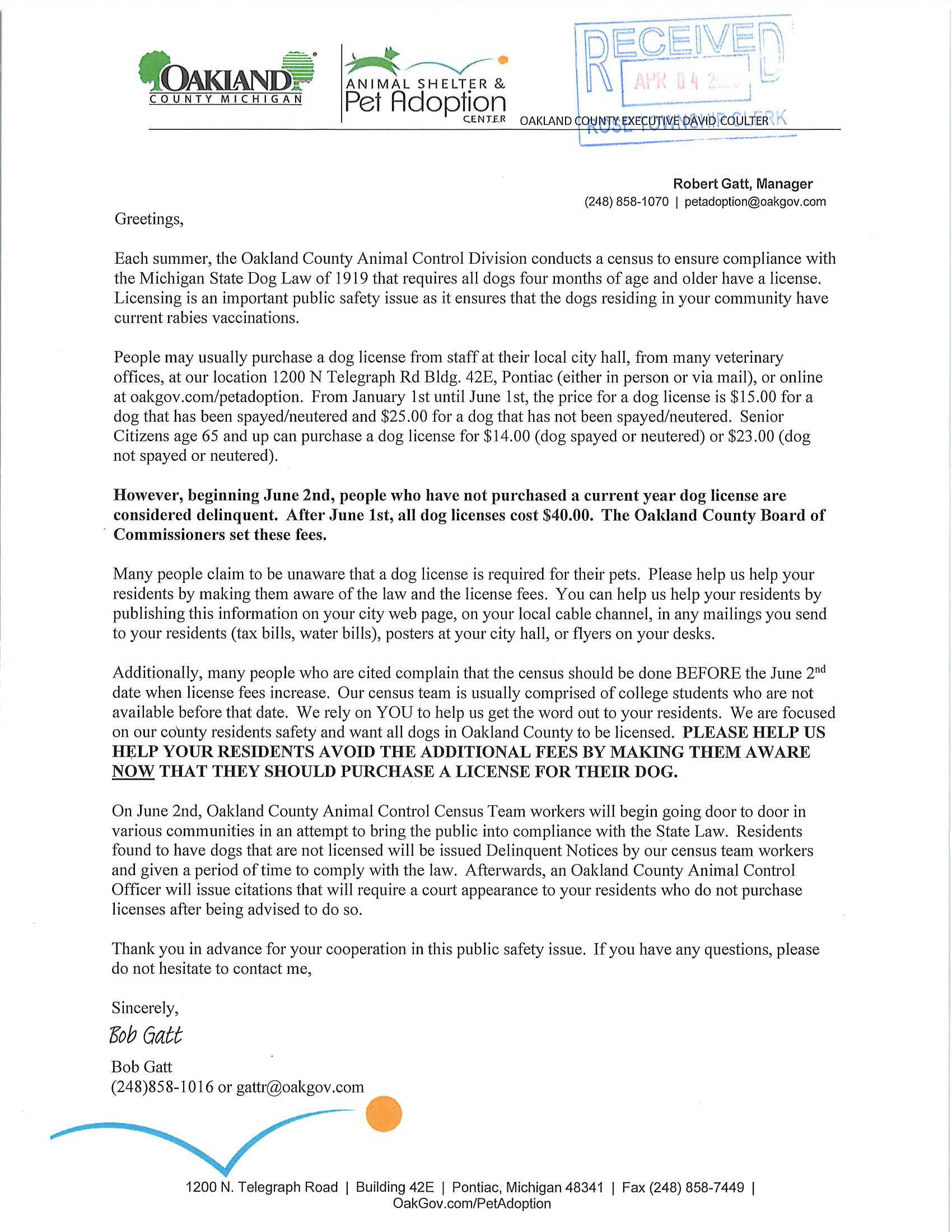 How Much Is A Dog License In Michigan