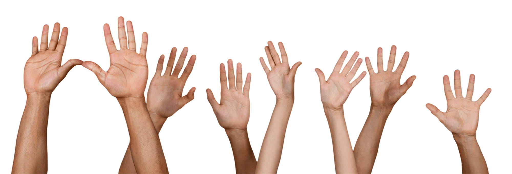 image hands reaching for sky